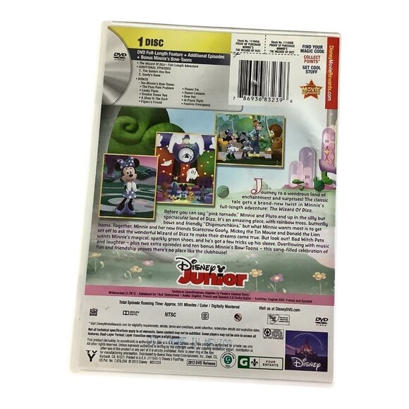 Minnies The Wizard Of Dizz DVD Disney Junior Full Length Movie Adventure + Bonus - Picture 2 of 8